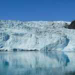 Aialik Glacier Sunny Day Kenai Fjords National Park Alaska