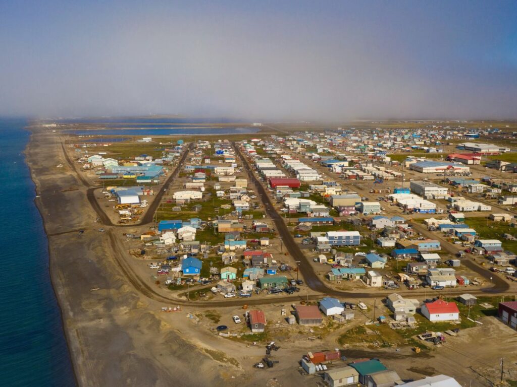 Arial View of Utqiagvik Barrow Alaska