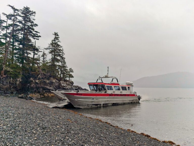 Cove Landing on Blackstone Bay Glacier Cruise Prince William Sound with Lazy Otter Tours Whittier Alaska 1