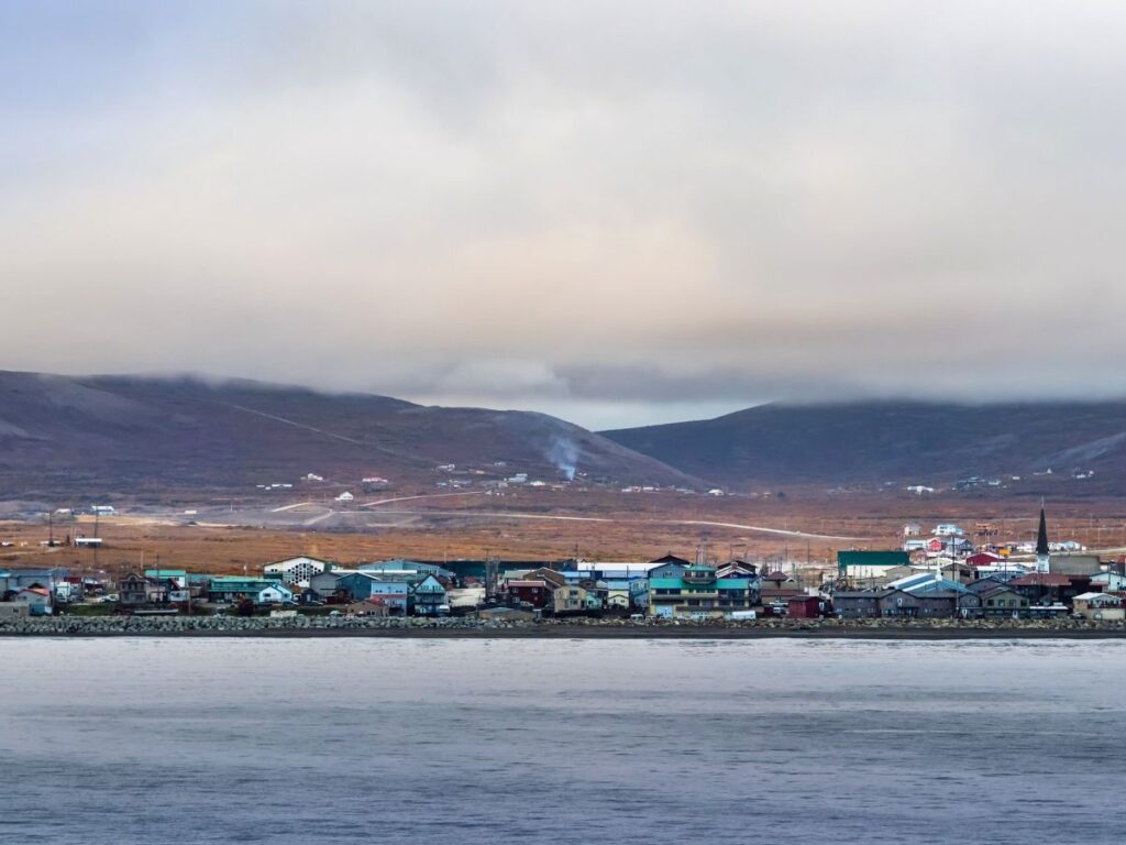 Flying into Nome Alaska