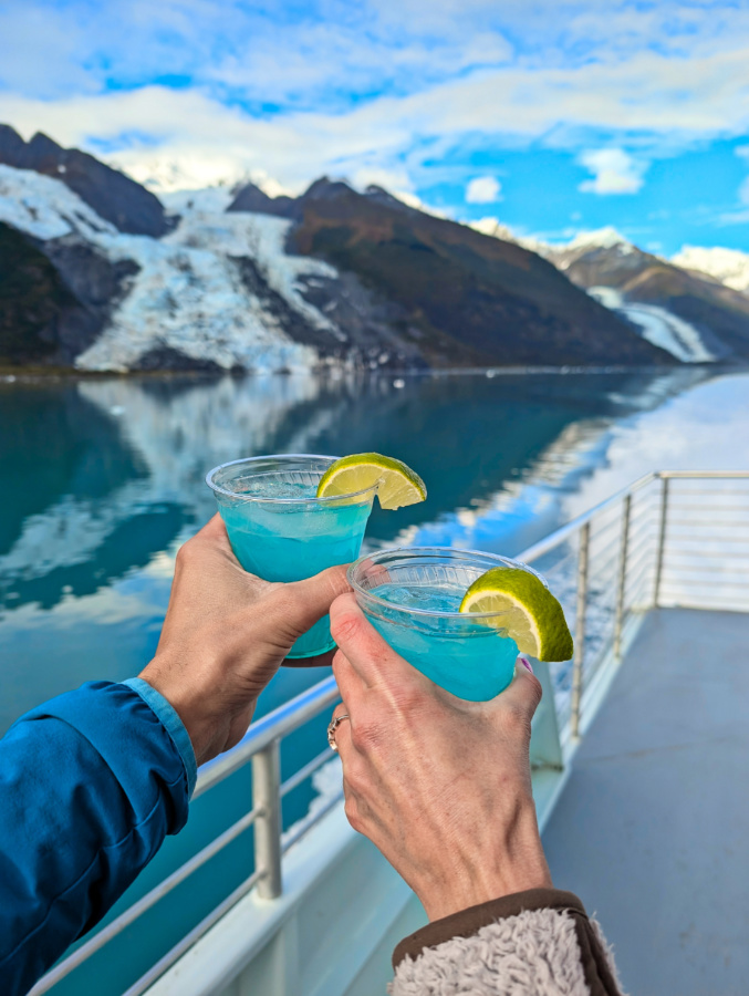 Glacier Ice Margaritas on Phillips 26 Glacier Cruise from Whittier Alaska 1