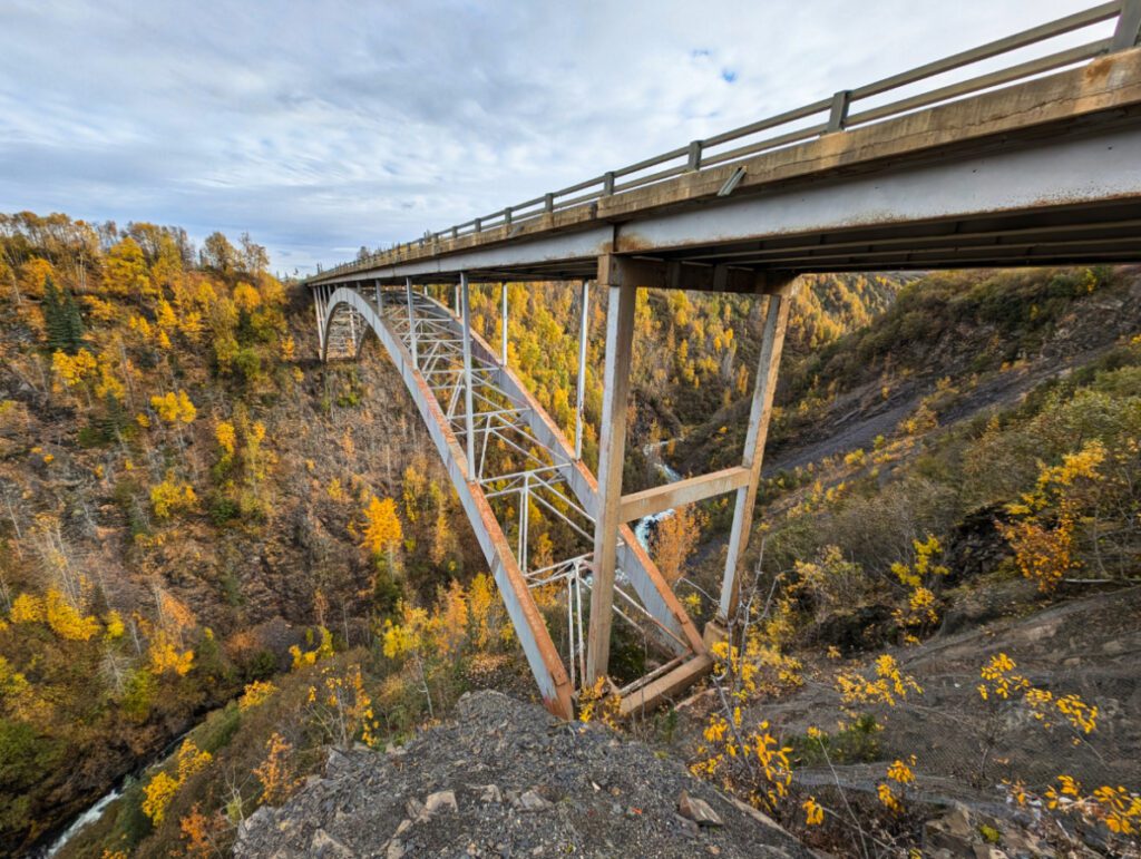 Hurricane Gorge Bridge Parks Highway Interior Alaska 2