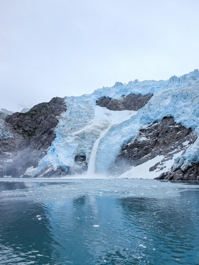 Icefall at Northwestern Glacier in Kenai Fjords National Park Alaska 1