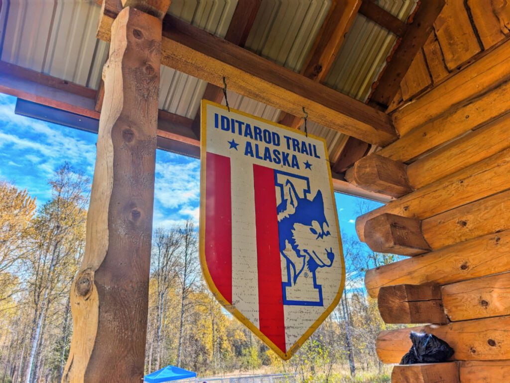 Iditarod Sign at Dream a Dream Sled Dog Tours Willow Alaska 2