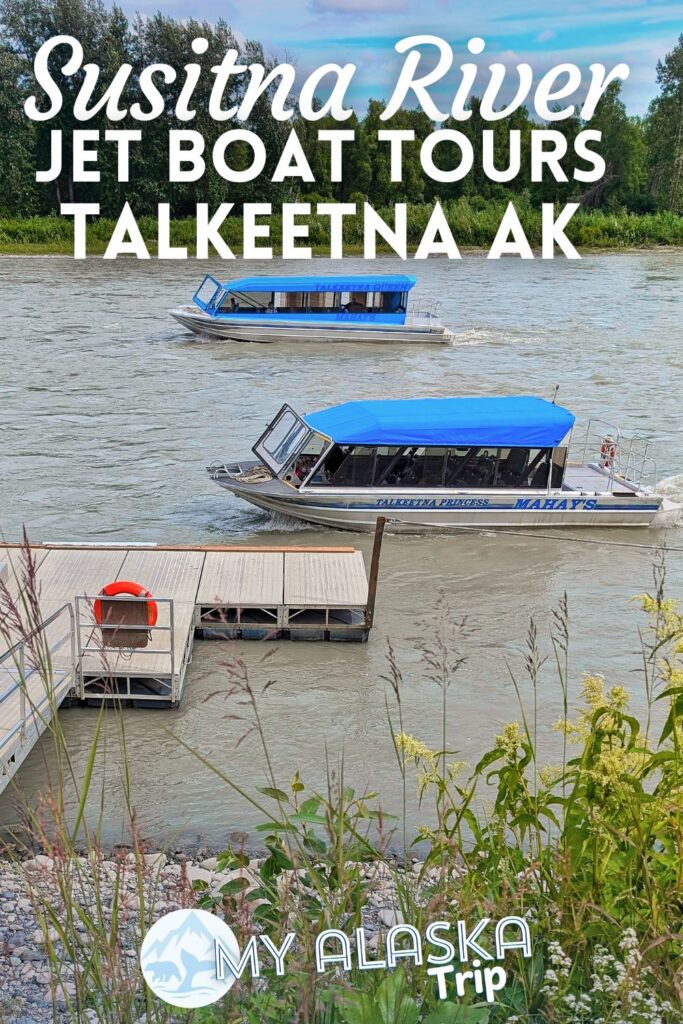 Talkeetna jet boats are one of the coolest, fastest tours you can do on the Susitna River. Launching near downtown Talkeetna, Mahay's Jet Boat Tours are an Alaska staple when it comes to river adventures.