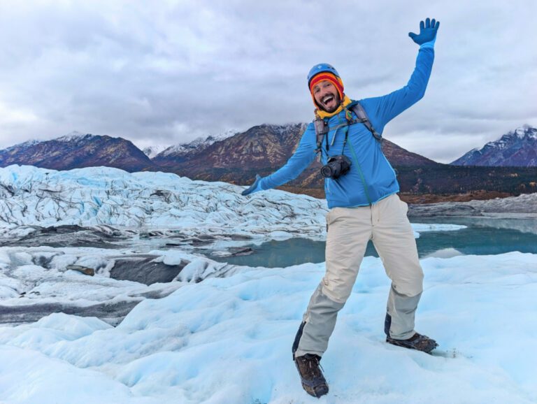 Rob Taylor at Matanuska Glacier Hiking Glacier View Alaska 6