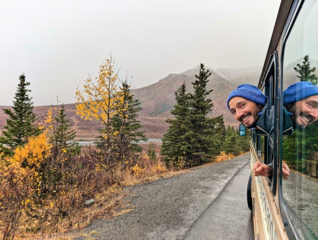 Rob Taylor on Denali Natural History Tour Bus Denali National Park Alaska 1