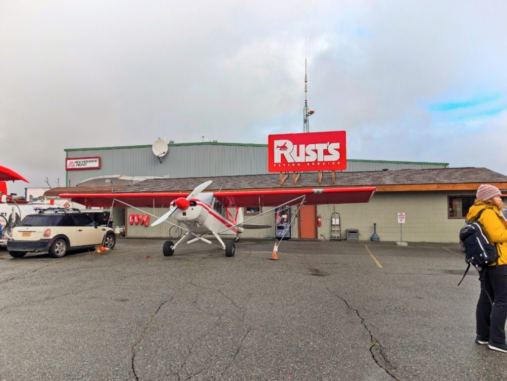 Rusts Flying Service check in at Lake Hood Seaplane Airport Anchorage Alaska 1