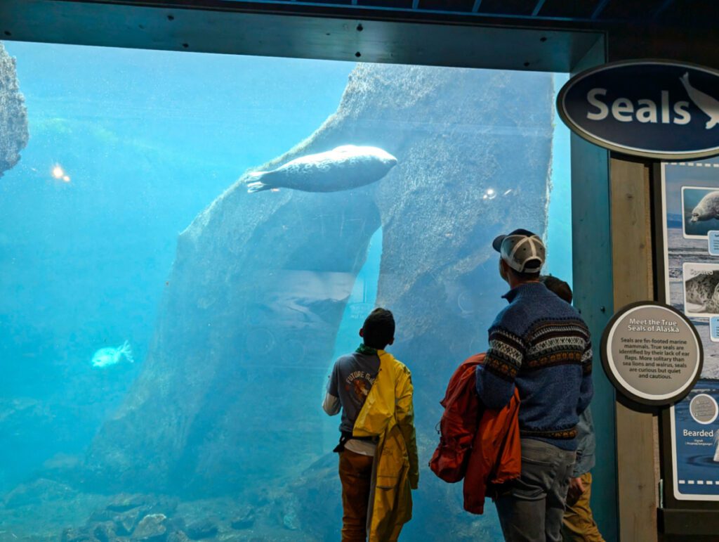 Taylor Family at Alaska Sea Life Center Aquarium in Seward Alaska 1