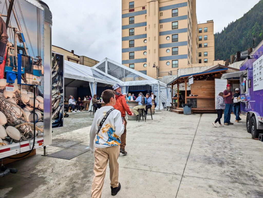 Taylor Family at Food Truck Court in Juneau Alaska 1