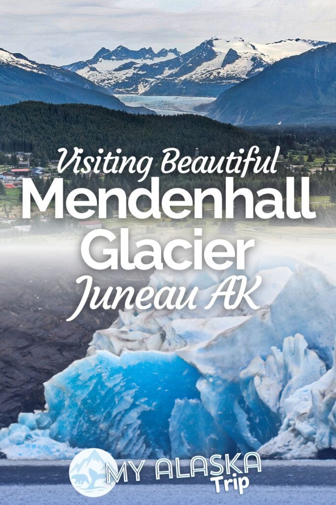 Mendenhall Glacier near Juneau is a beautiful day trip from town with accessible trails, a great visitor center and awesome waterfall. See hiking options, ways to visit the glacier and more tips for adding Mendenhall to your time in Juneau.