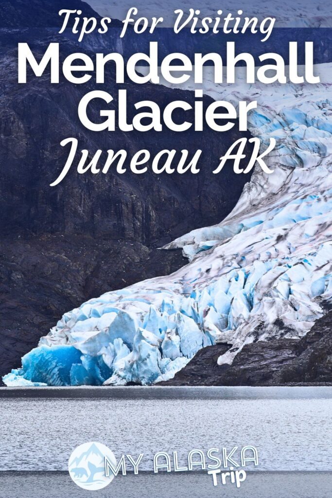 Mendenhall Glacier near Juneau is a beautiful day trip from town with accessible trails, a great visitor center and awesome waterfall. See hiking options, ways to visit the glacier and more tips for adding Mendenhall to your time in Juneau.