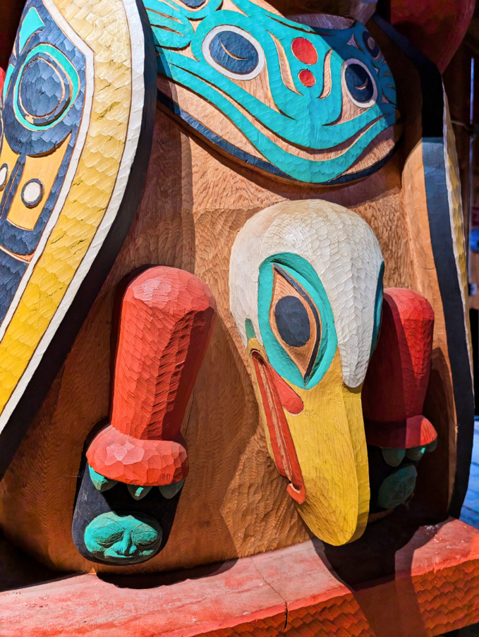 Tlingit Totem Pole at Alaska Native Heritage Center Anchorage 4