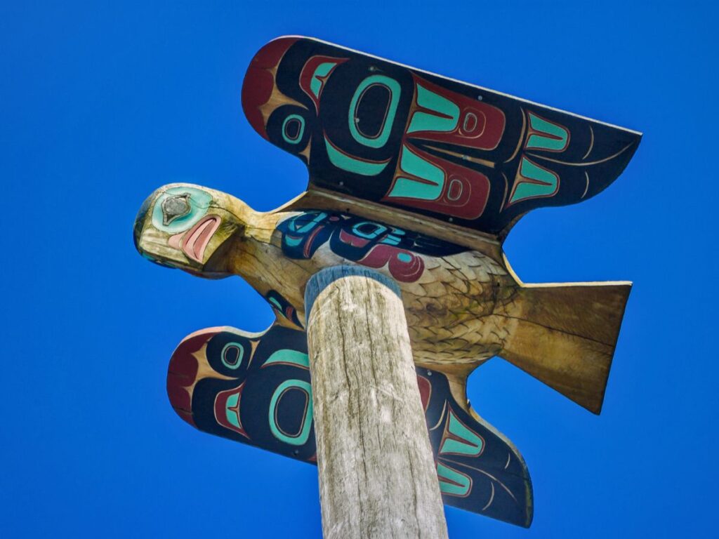 Totem Pole in Ketchikan Alaska