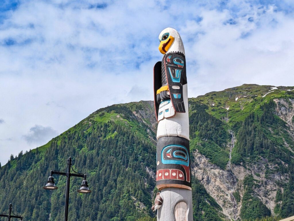 Totem Pole on Waterfront Juneau Alaska 8