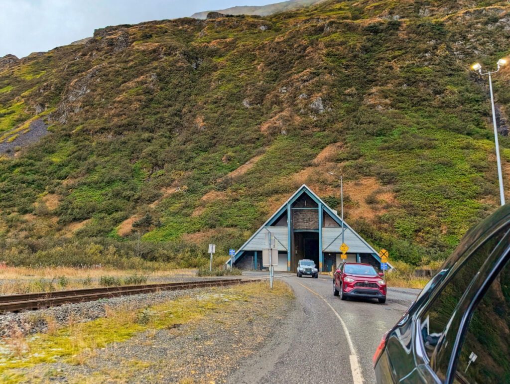 Whittier Tunnel on Prince William Sound side Whittier Alaska 1