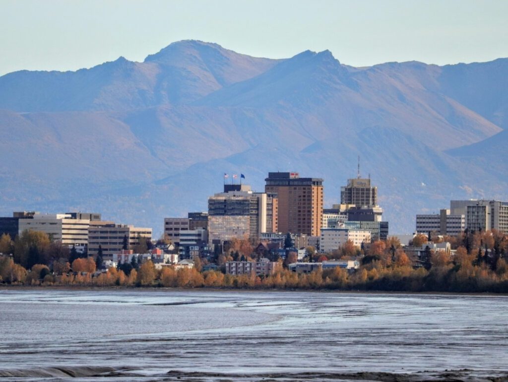 Anchorage from Tony Knowles Coastal Trail Alaska 1