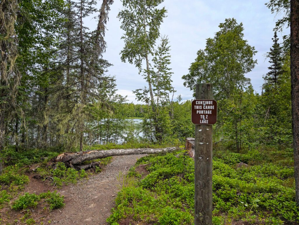 Canoe Portage Trail at XYZ Lakes Talkeetna Alaska 1