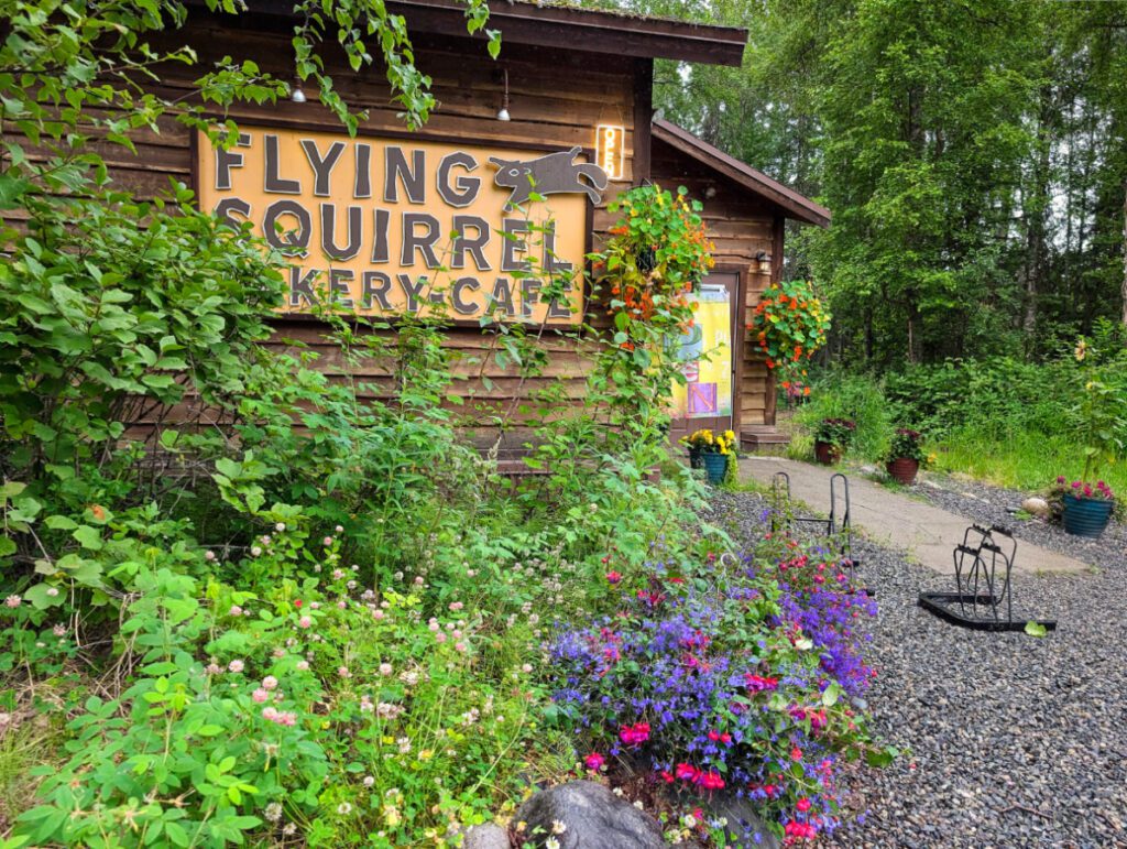 Exterior of Flying Squirrel Bakery Cafe Talkeetna Alaska 1