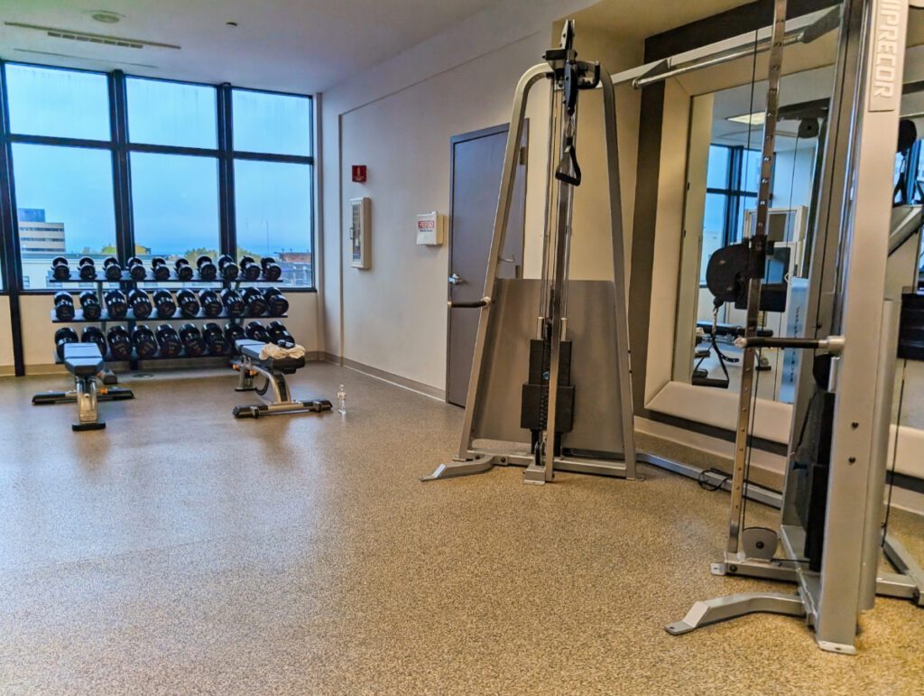 Gym at Hilton Hotel Anchorage Alaska 2