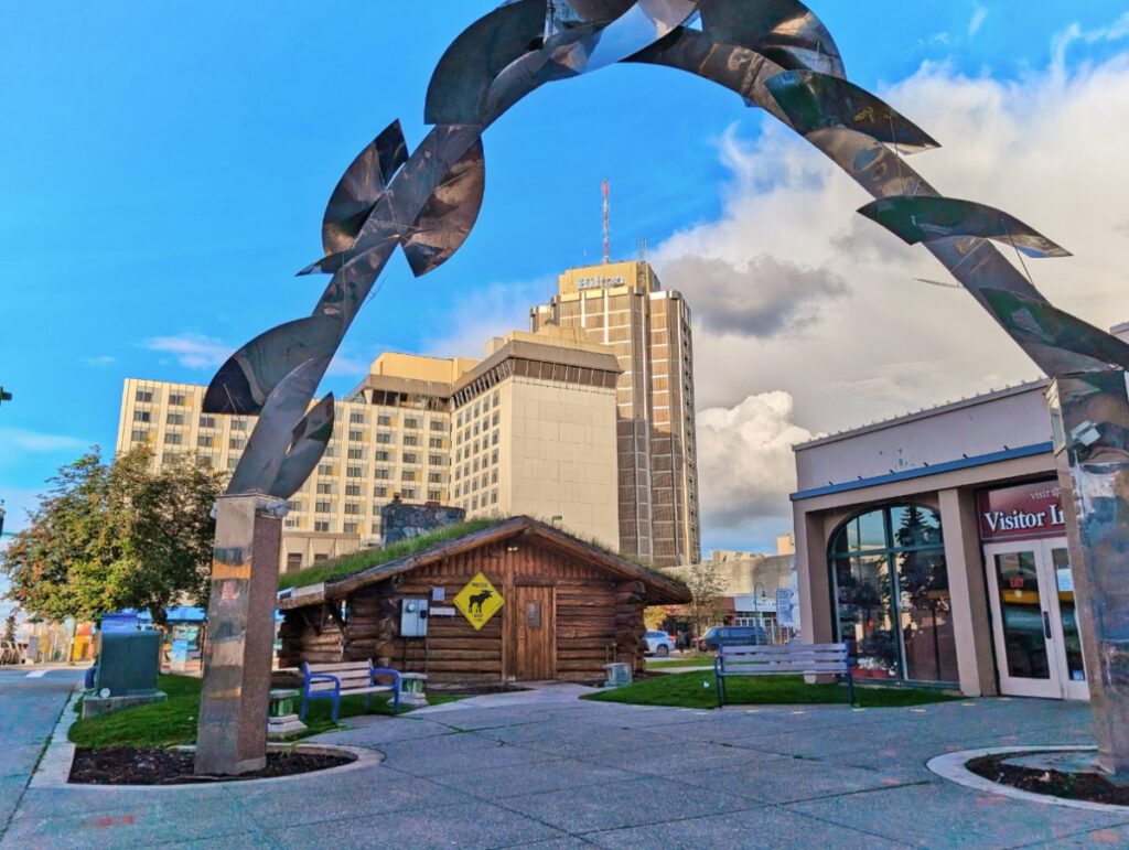 Hilton Anchorage from Visitors Center Downtown Anchorage Alaska 1