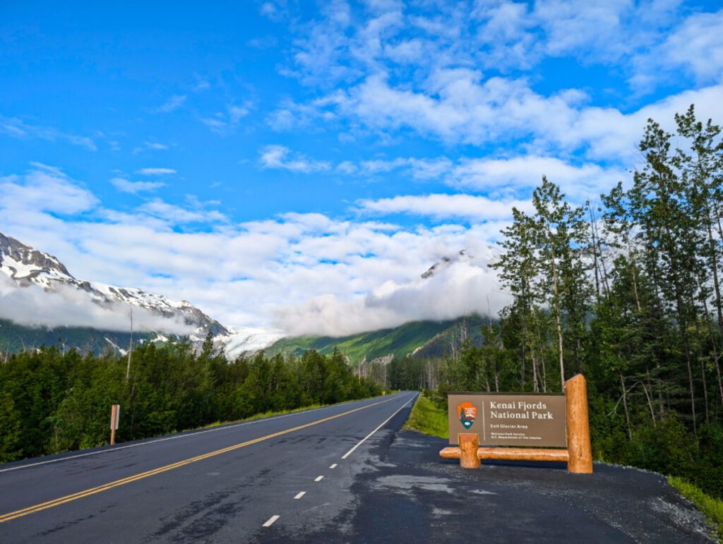 Kenai Fjords National Park Entrance Sign Seward Alaska 1