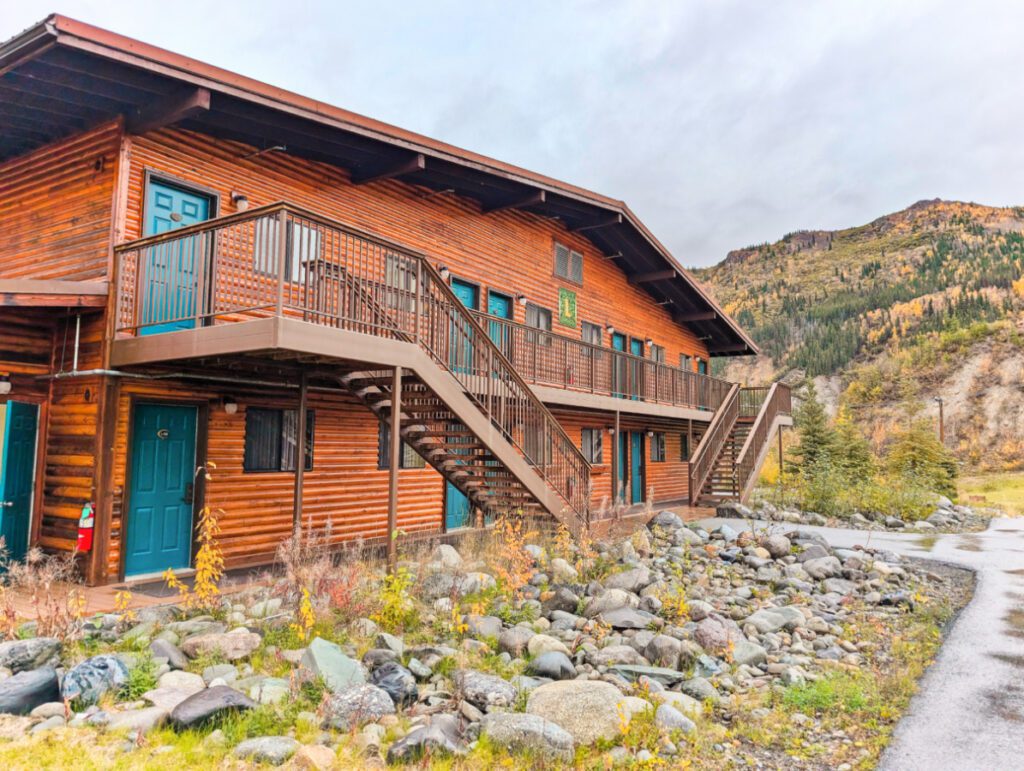 Lodge Building of McKinley Chalets Denali Park Townsite Alaska 1