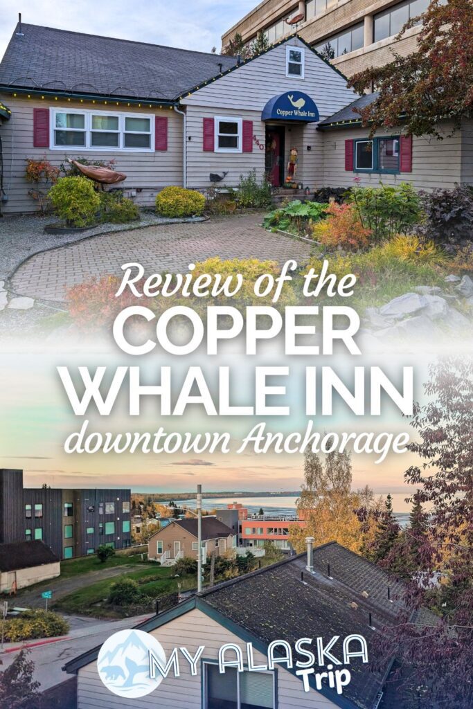 The Copper Whale Inn in downtown Anchorage is a great spot to stay for a few days while you explore the city. A homey bed-and-breakfast style inn, the Copper Whale is in a great location and is ideal for a quiet visit to Alaska.