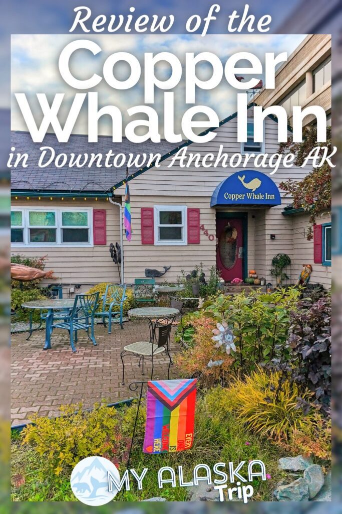 The Copper Whale Inn in downtown Anchorage is a great spot to stay for a few days while you explore the city. A homey bed-and-breakfast style inn, the Copper Whale is in a great location and is ideal for a quiet visit to Alaska.