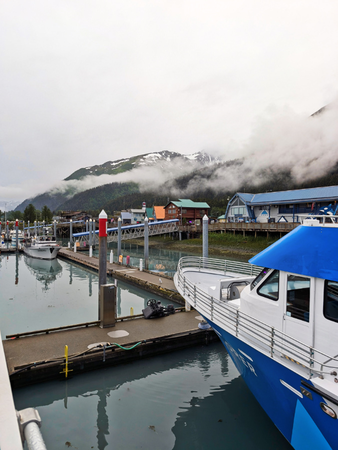 Shops in the Marina waterfront in Seward Alaska 2