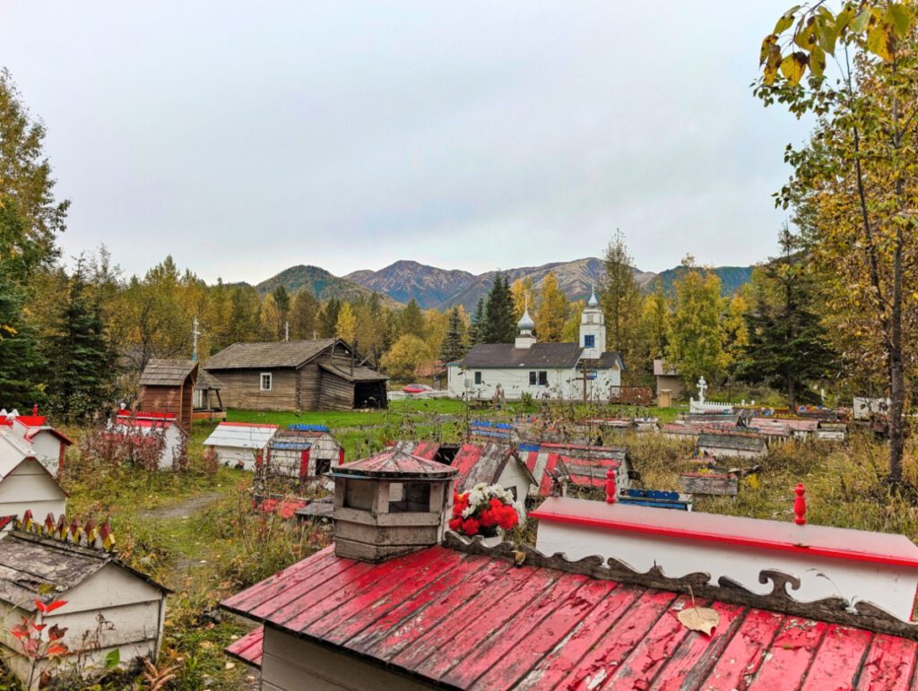 St Nicholas Russian Orthodox Cemetery Eklutna Alaska 4