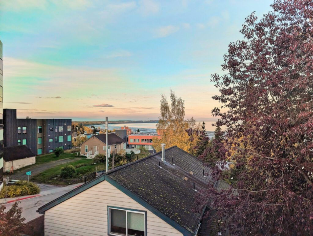 View from Upstairs at Copper Whale Inn Anchorage Alaska 1