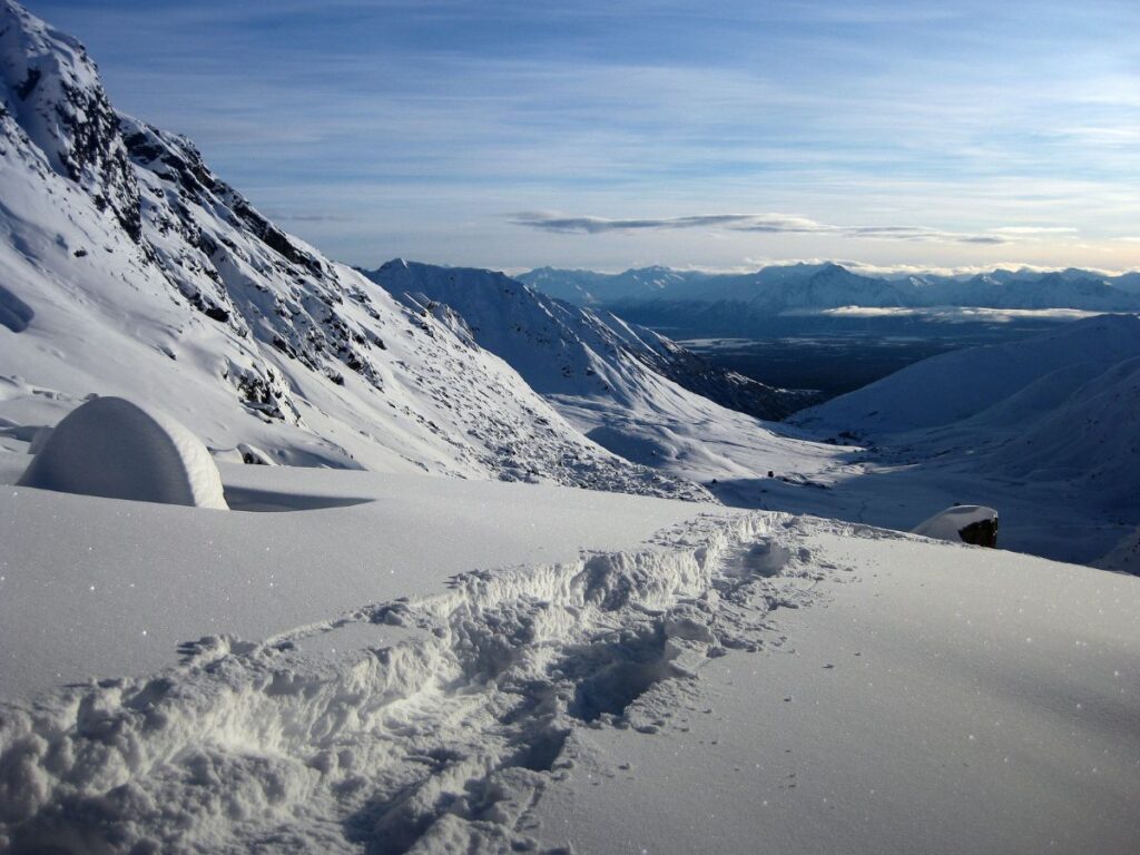 Winter in Hatcher Pass Palmer Alaska