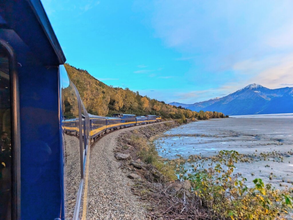 Alaska Railroad on Turnagain Arm Anchorage Area Alaska 1