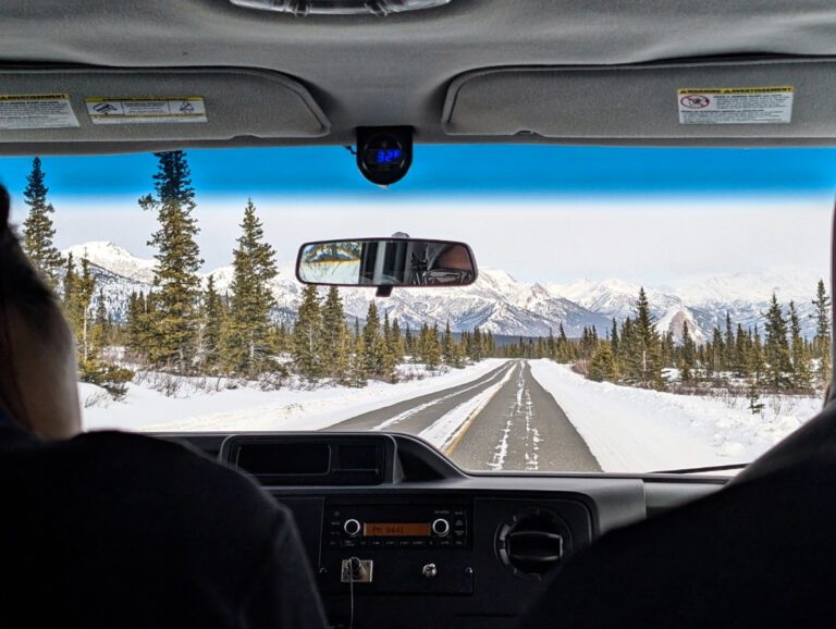 Denali National Park in Winter from Northern Alaska Tour Van 1