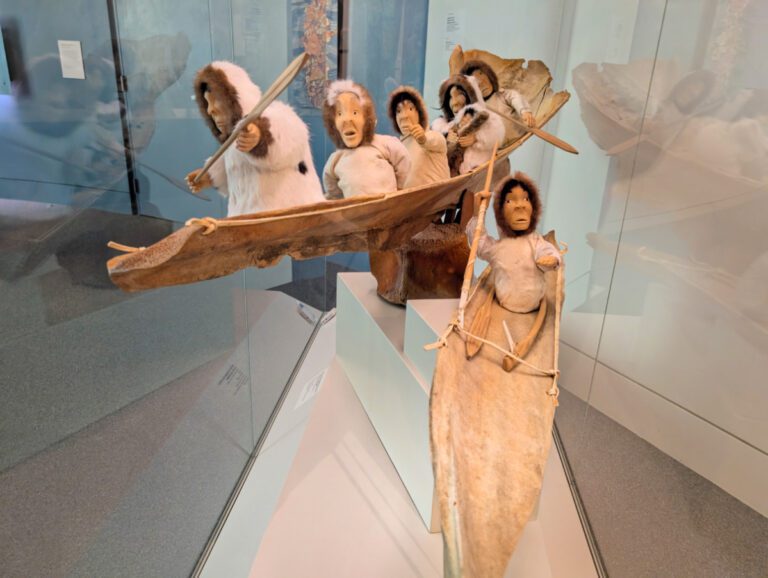 Inuit sculpture in Art Gallery at Museum of the North University of Alaska Fairbanks 1