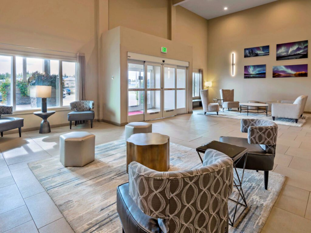 Lobby of Best Western Plus Chena River Lodge Fairbanks Alaska 1
