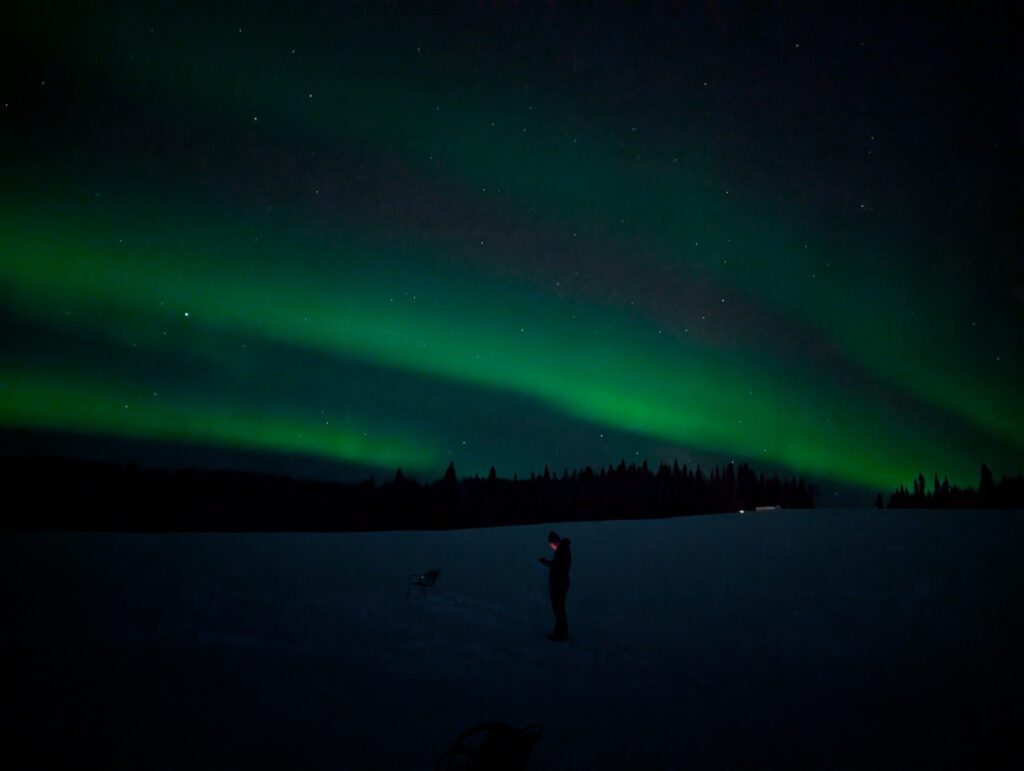 Aurora Borealis from Aurora Pointe Fairbanks Alaska 1
