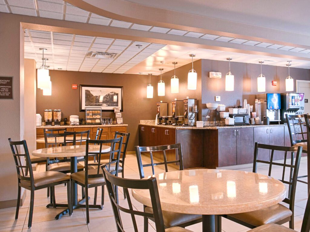 Breakfast Dining Area at Best Western Plus Chena River Lodge Fairbanks Alaska 1