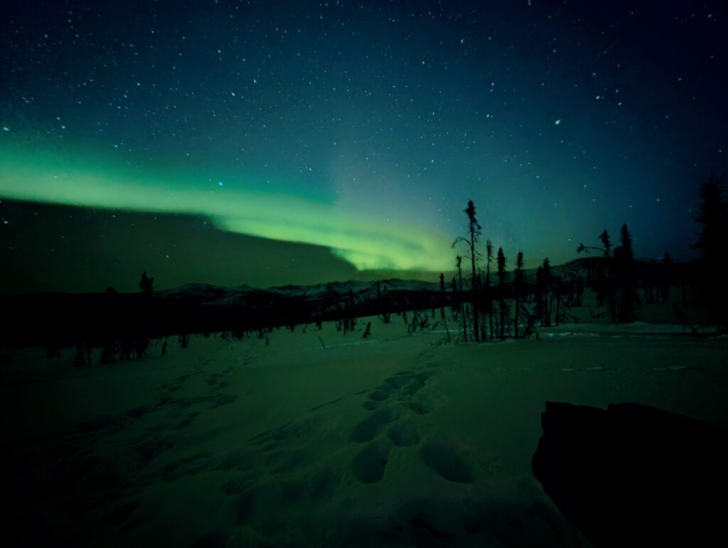 Northern Lights Aurora Borealis at Chena Hot Springs Resort Fairbanks Alaska 2