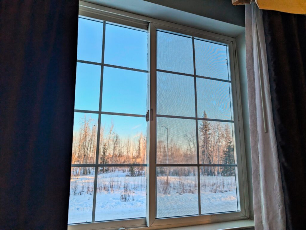 Snowy View from Best Western Plus Pioneer Park Hotel Fairbanks Alaska 1