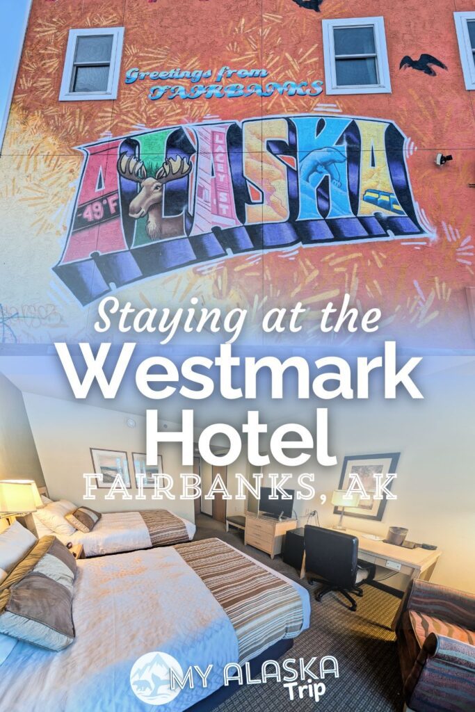 The Westmark Fairbanks Hotel is one of the best places to stay in downtown Fairbanks in summer or winter. Bigger rooms than many Fairbanks stays, great location and nice accommodations are just part of why we recommend this hotel.