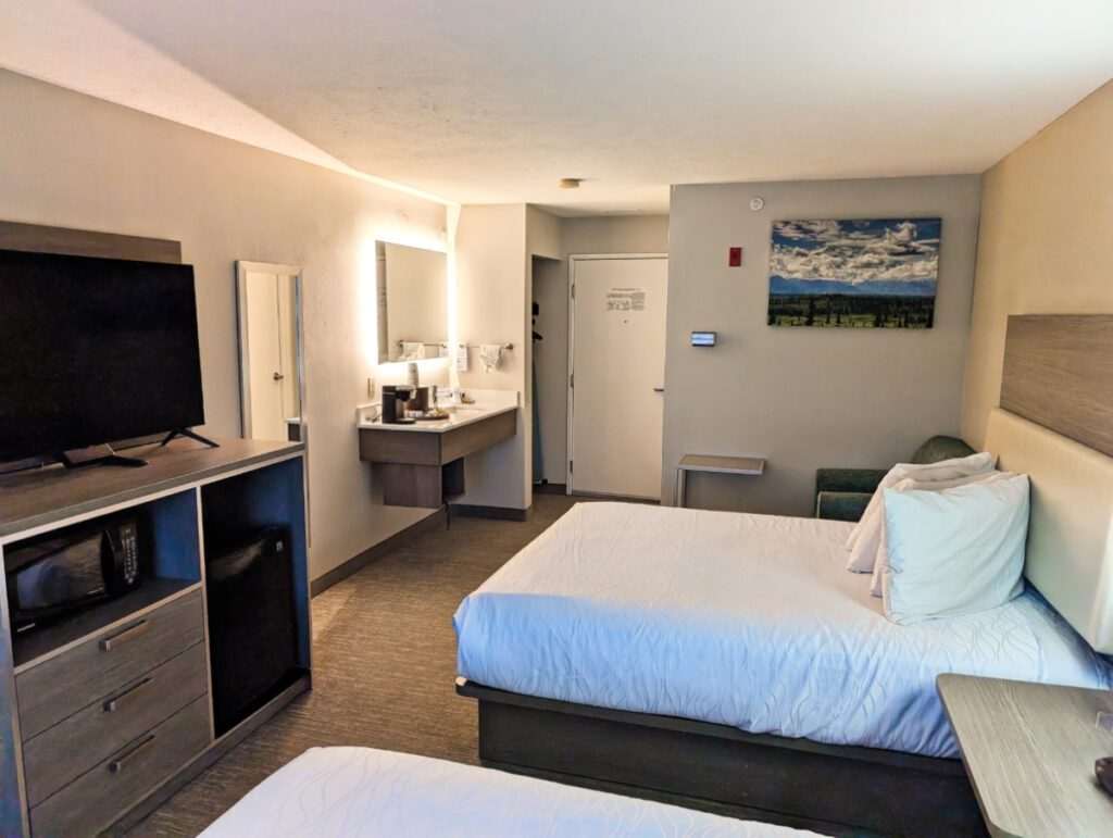 Two Queen Room at Best Western Plus Pioneer Park Hotel Fairbanks Alaska 2