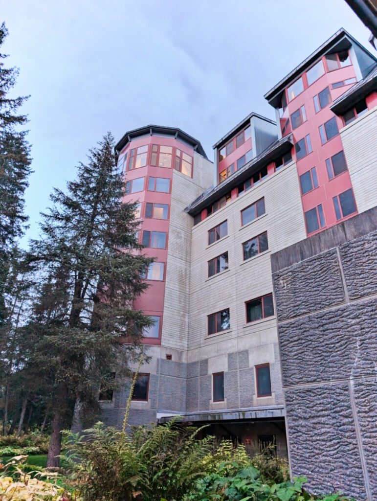 Exterior of Alyeska Hotel in Girdwood Alaska 1