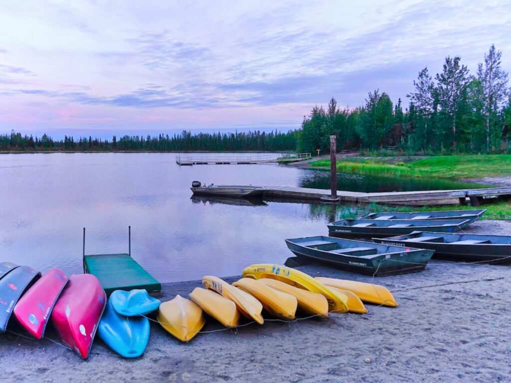 Sunset at Kayak Launch at Chena Lakes Recreation Area North Pole Alaska 1jpg