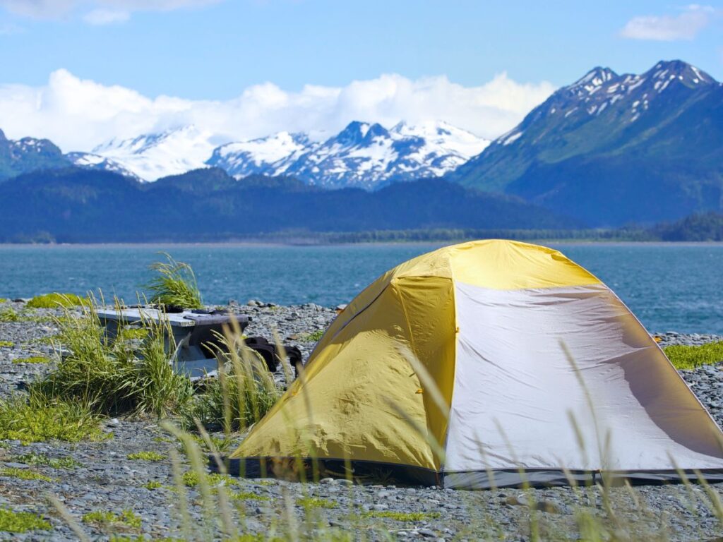 Camping on Homer Spit on Kenai Peninsula Homer Alaska
