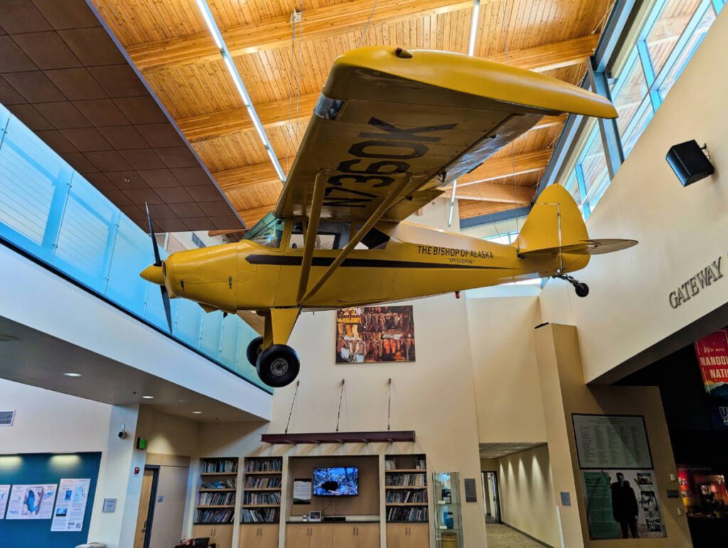 Bush Pilot exhibit at Morris Thompson Cultural Center Visitor Center Fairbanks Alaska 1