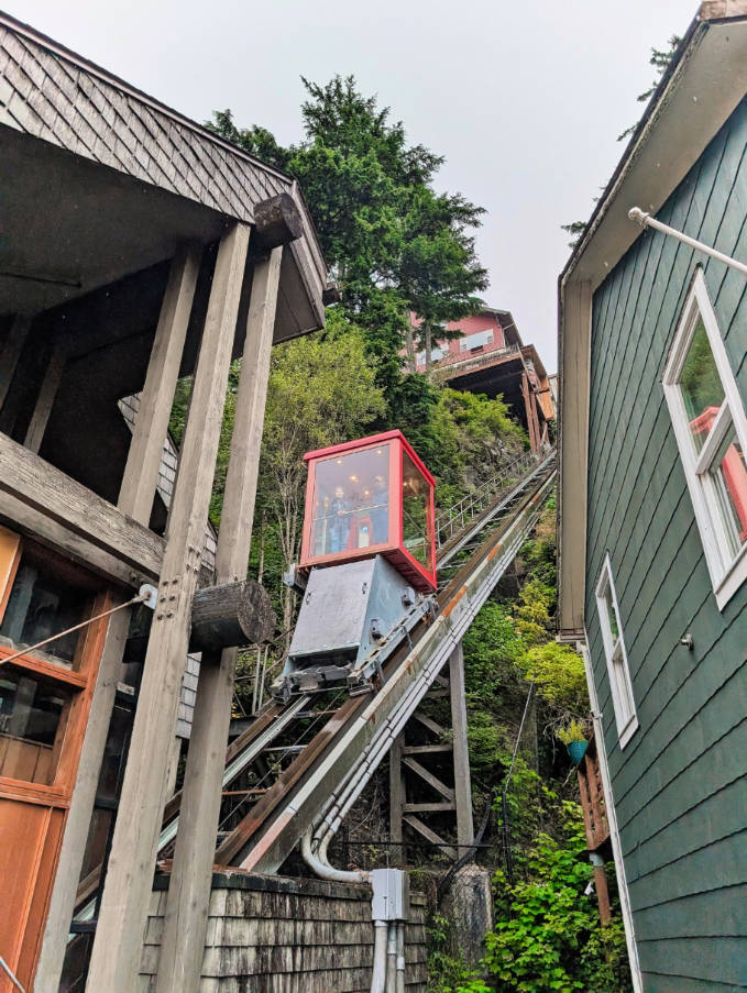 Funicular Tram to Cape Fox Resort in Ketchikan Alaska 1