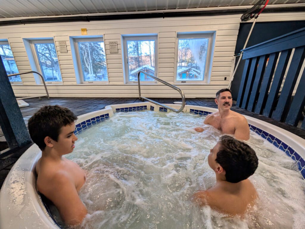 Taylor Family Hot Tub at Chena Hot Springs Resort Fairbanks Alaska 1