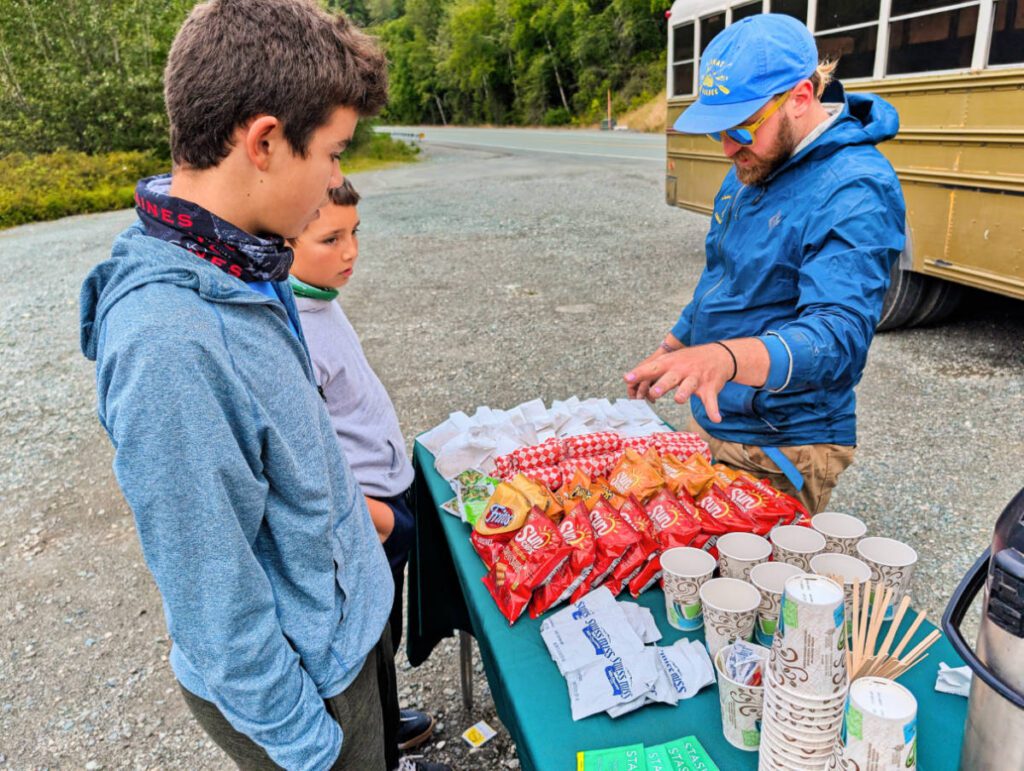 Taylor Family Lunch after Scenic Float at Chilkat Bald Eagle Preserve Haines Alaska 1